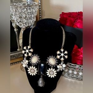 Amrita Singh Rhinestones and beads Statement necklace